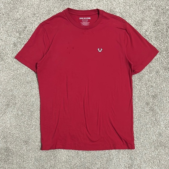 Vintage True Religion Red Short Sleeve Shirt - Picture 2 of 3